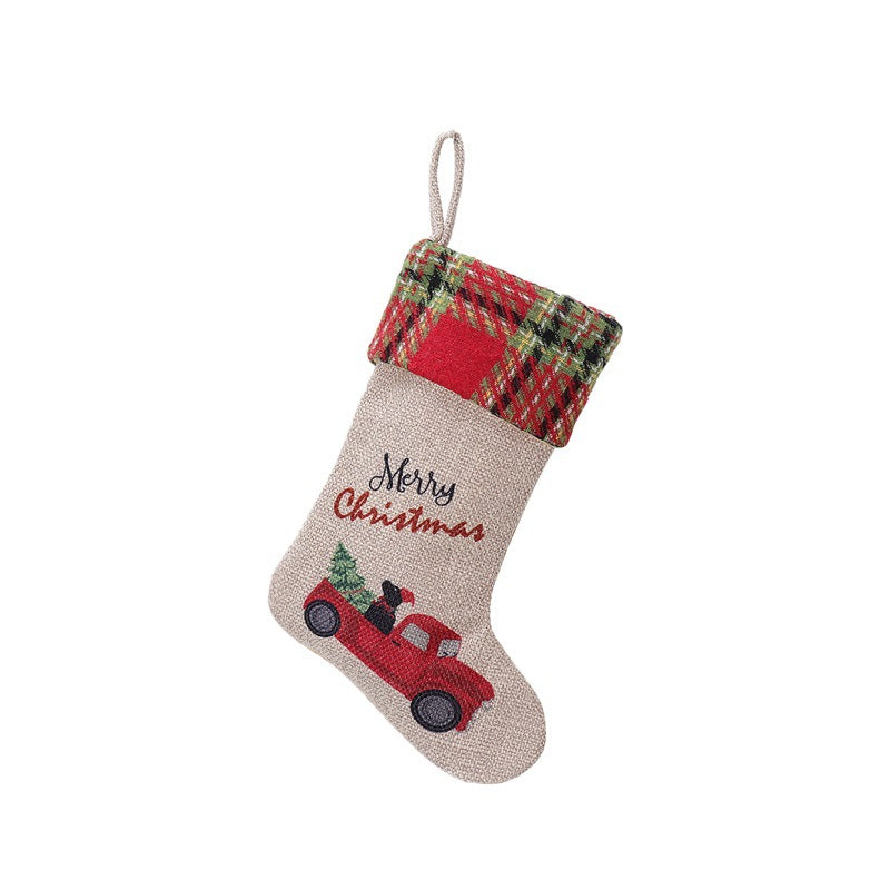 Christmas stocking set ready for holiday gift giving