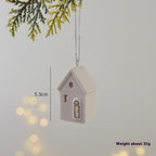 Ceramic mini pendant with Christmas design for Christian home decoration and tree display