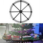 Plastic Christmas train decoration side view