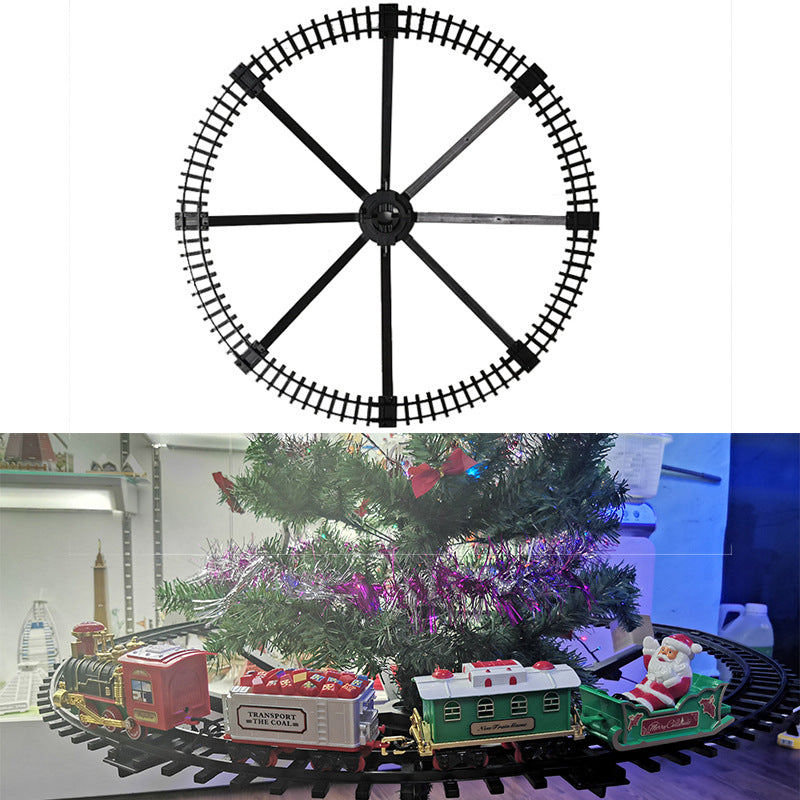 Plastic Christmas train decoration side view