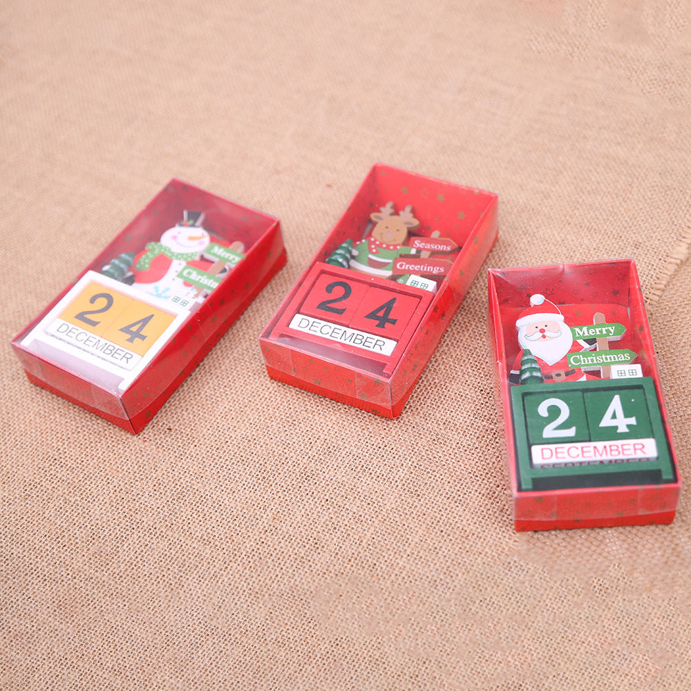 Wooden advent calendar decoration celebrating the Christmas season with devotion