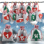 DIY Christmas drawstring bag in cloth fabric for stocking stuffers and small presents