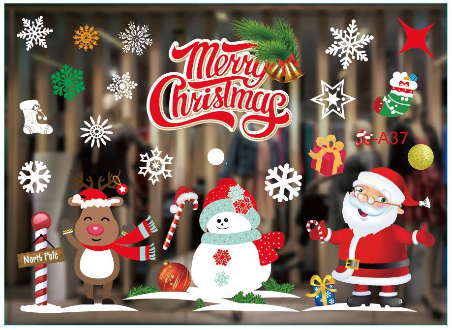 Christmas Window Stickers - Christian Home Decor
