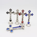 Faith cross ornament displaying Christian symbolism for devotional home decoration