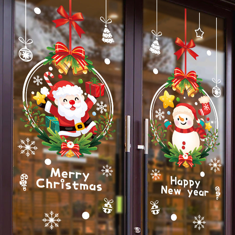 Festive Santa Claus Holiday Window Sticker Secondary image