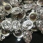 Small Mary and Jesus charm detailed image sacred jewelry