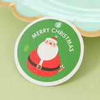 Round snowflake design Christmas hangtag accessory