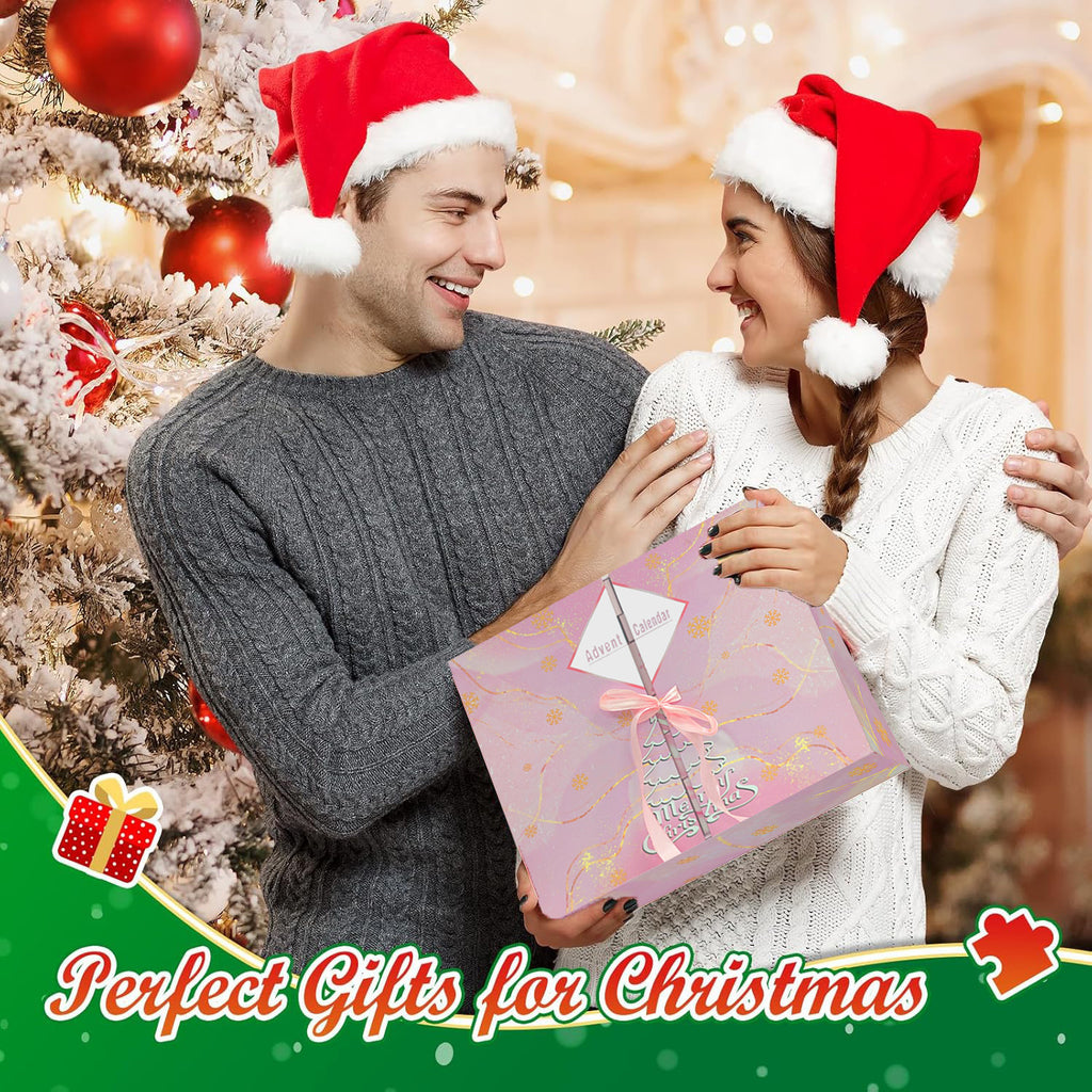 Small cardboard advent calendar box with festive styling for Christmas countdown - christmas meaning
