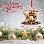 Christmas Reindeer Family Resin Pendant Home Decor - Christian Jewelry