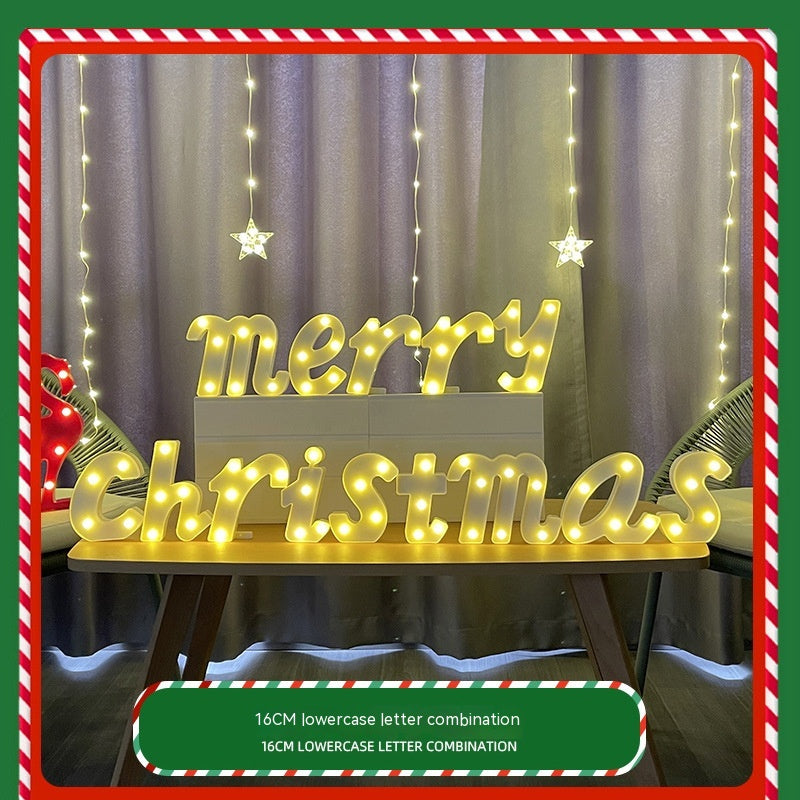 Colorful LED Christmas letter combination decoration