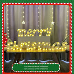 Colorful LED Christmas letter combination decoration