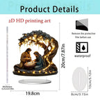 Jesus Tree of Life acrylic ornament with modern minimalist design