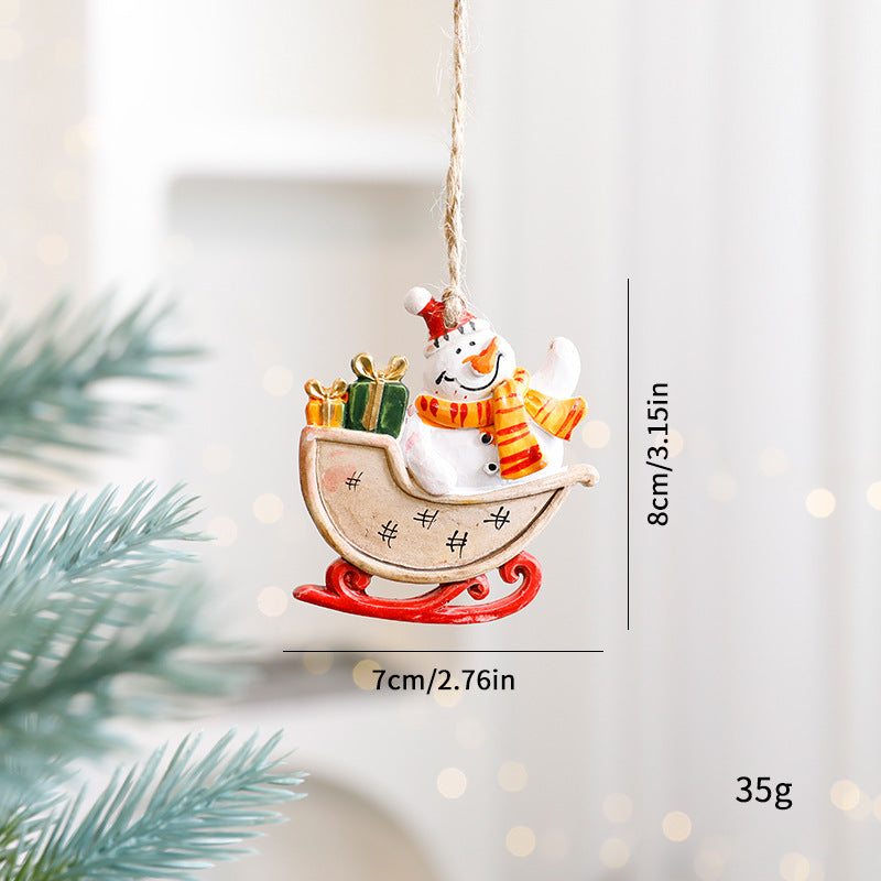 Smiling cartoon elk ornament bringing festive cheer to any space - Christmas decor