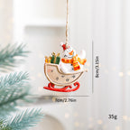 Smiling cartoon elk ornament bringing festive cheer to any space - Christmas decor