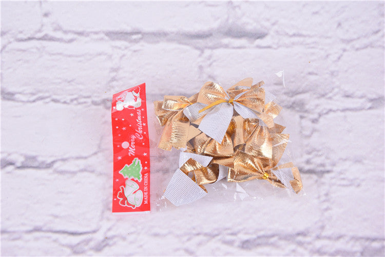 Stack of OPP bagged Christmas bows 12 per pack - Simple Christmas Bow