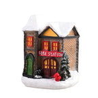 Miniature landscape ornament with Christmas theme