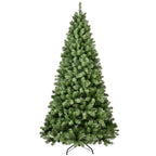 Prelit evergreen Christmas tree creating warm holiday atmosphere