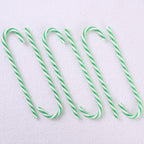 Classic candy cane shape Christmas pendants in red and white