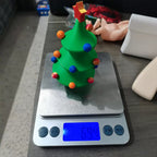 Kinetic PLA Christmas tree decoration with gentle swaying motion
