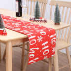 Festive Christmas snowman table flag for warm seasonal gatherings