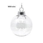 Transparent Christmas ball ornament for home holiday decor