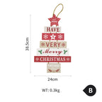 Holiday wooden wall decorations with faith-based English blessing design