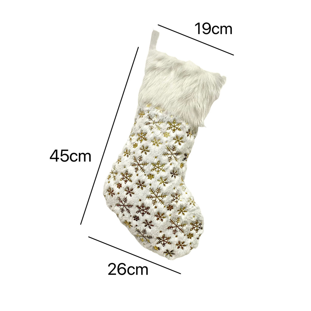 Set of four Christmas stocking gift bags in different design variants
