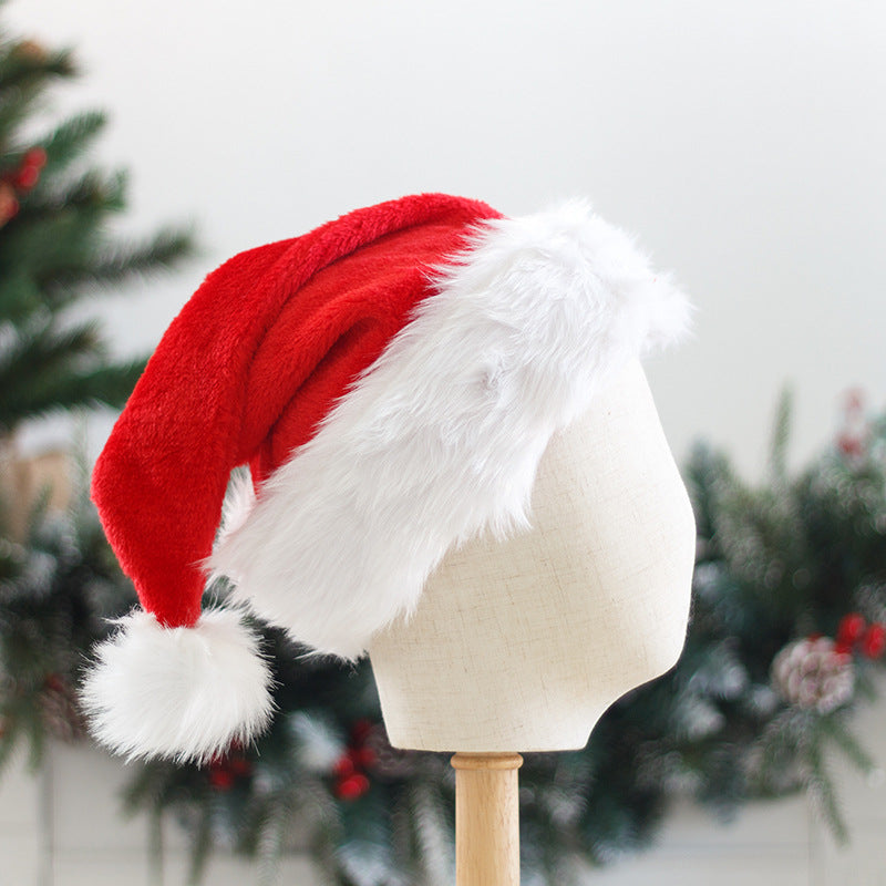 Cozy plush Christmas hat for festive holiday photos