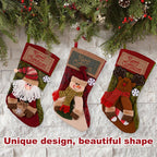 Elk themed Christmas stocking for rustic holiday decorating