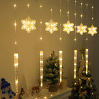 Christmas snowflake and ice pick light set with colorful illumination