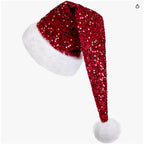 Christmas sequin cap decoration displayed as holiday atmosphere piece
