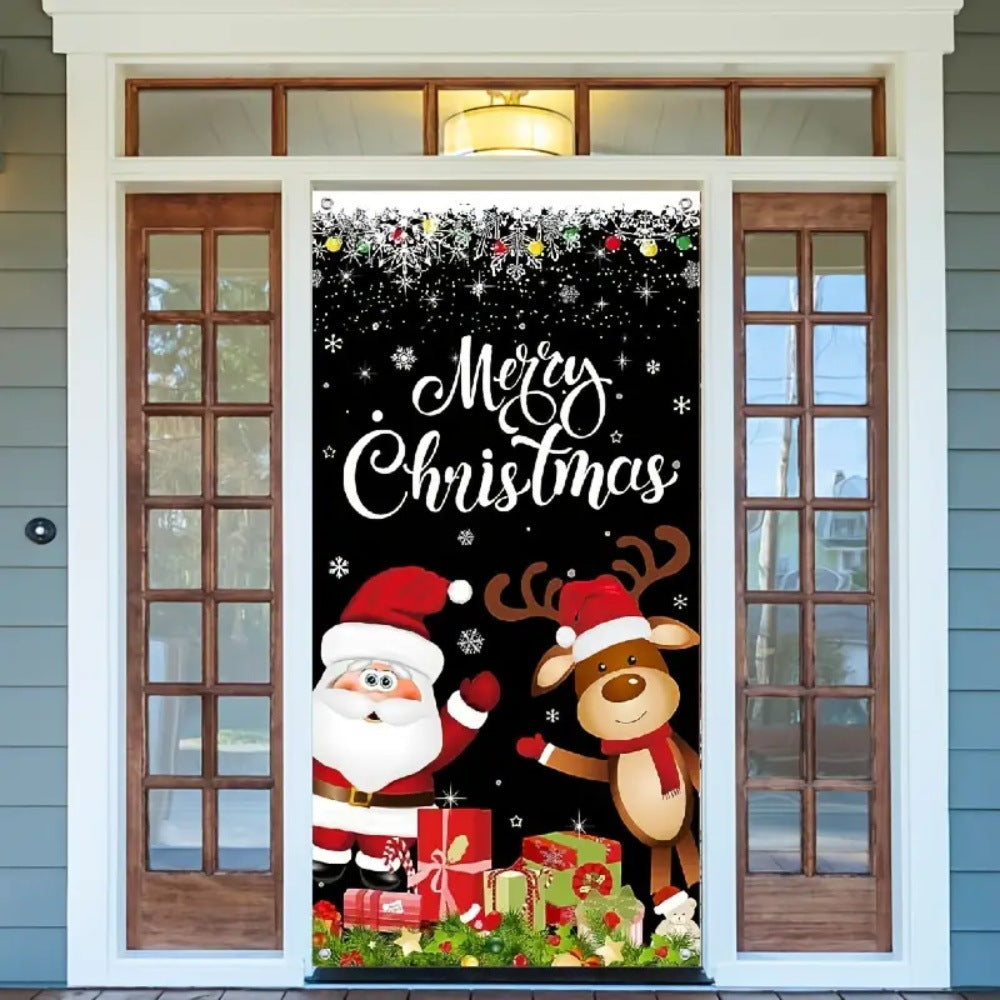 Christmas Door Curtain Hanging Decoration - Christian Home Decor