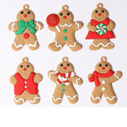 Close-up of resin gingerbread ornament with detailed craftsmanship