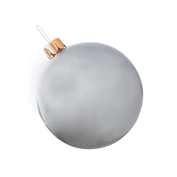 Purple inflatable Christmas ball decoration