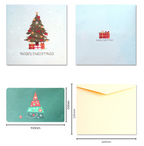 Seasonal greeting card with Christmas tree for holiday celebrations