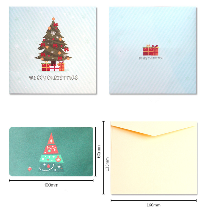 Seasonal greeting card with Christmas tree for holiday celebrations