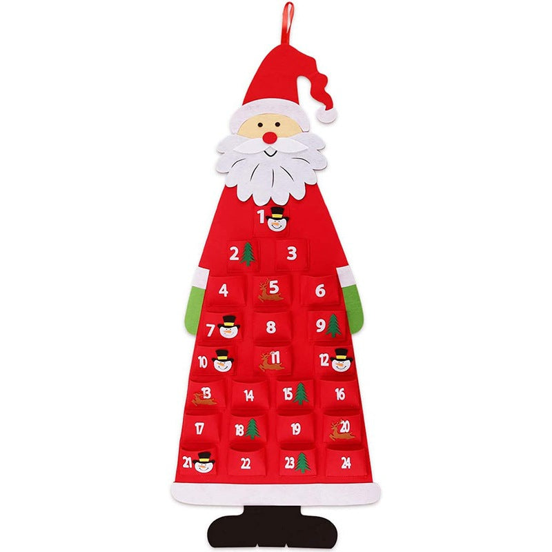 Felt Christmas Advent Calendar Pendant - Christian Jewelry