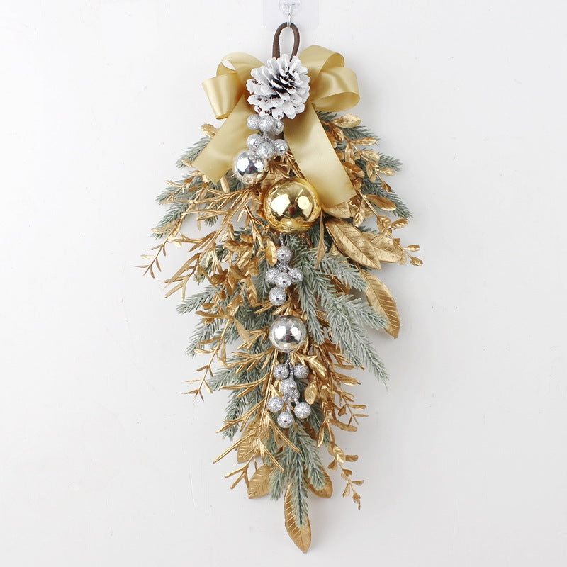 Golden Wire Christmas Garland - Christian Home Decor - Christian Home Decor
