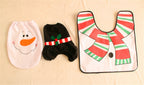 Soft flannel Christmas curtain set transforming your bathroom for the holiday season