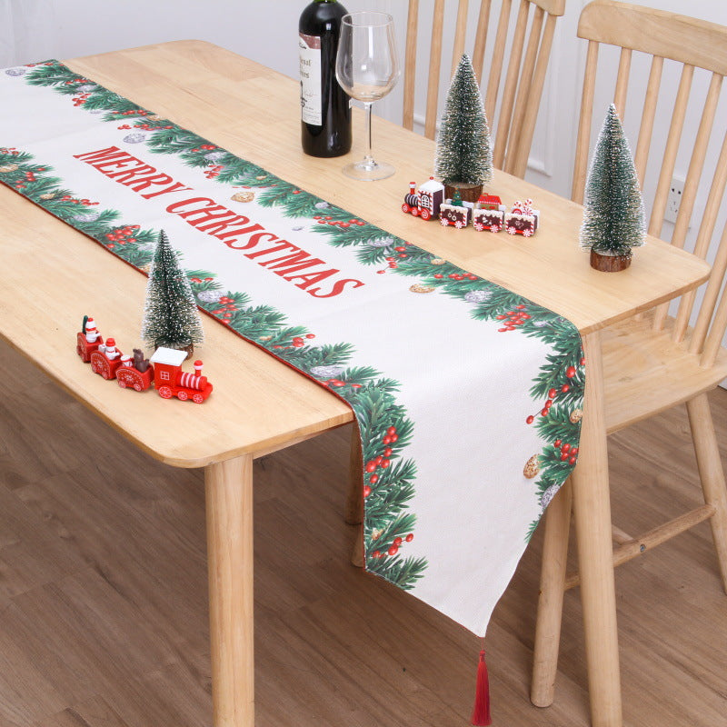 Cozy snowman table mat in warm flannel for festive holiday gatherings