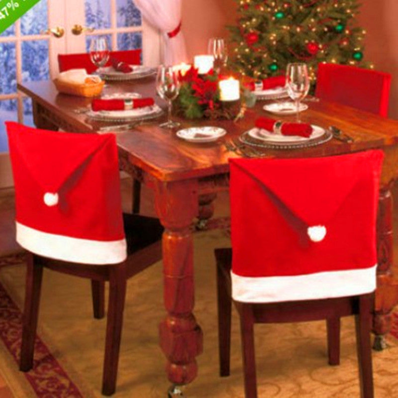 Snowman design Christmas chair cover in festive colors
