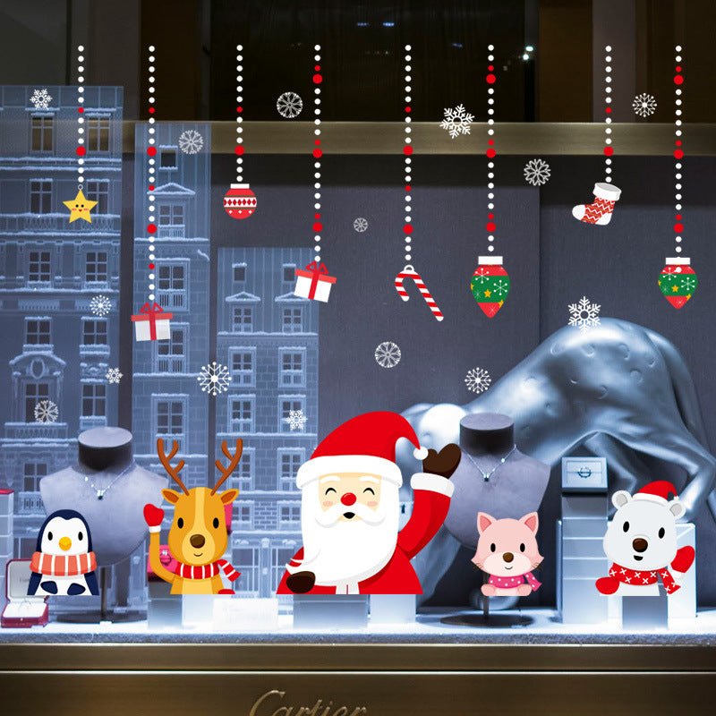 Christmas Day festive wall sticker for indoor home decoration display
