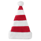 Long Christmas Hat Design for Adults in Classic Holiday Red and Green Stripes
