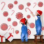 Cartoon style snowflake wall decals for living room and bedroom decoration