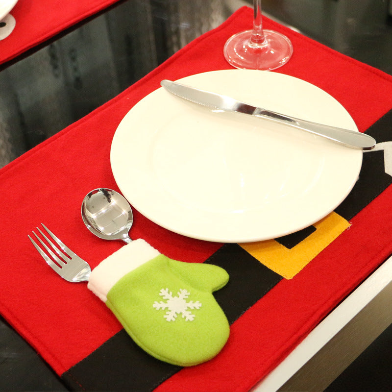 Christmas decorative table mat for festive dining