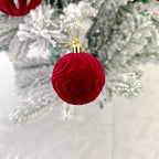 30-piece Christmas ornament set showcasing round ball pendant design