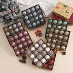 Red handmade Christmas ornament ball for tree decorating