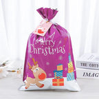 Holiday gift bag featuring Christmas tree design on metallic aluminum foil