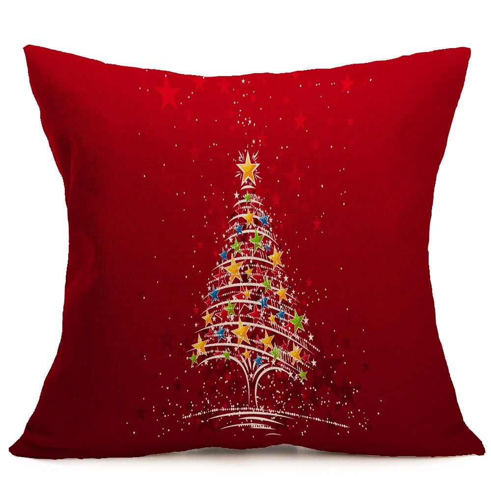 Soft PP cotton Christmas pillowcase cover showing festive design detail