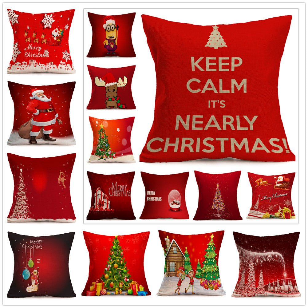 Festive Christmas Pillowcase Cover - Christian Home Decor